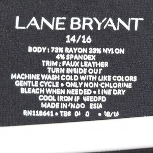 Black Lane Bryant Peplum Top